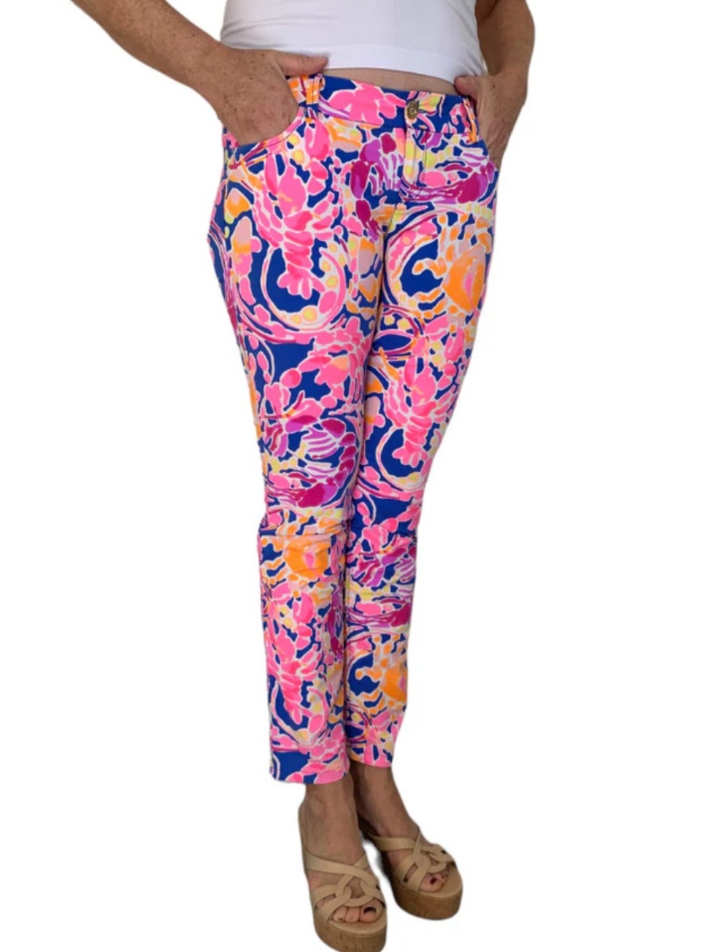 Lilly Pulitzer Pink and Orange Pants